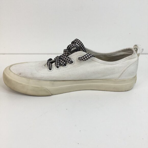 Everlane Tread White Canvas Lace Up Sneakers Size 7.5 - Picture 11 of 11